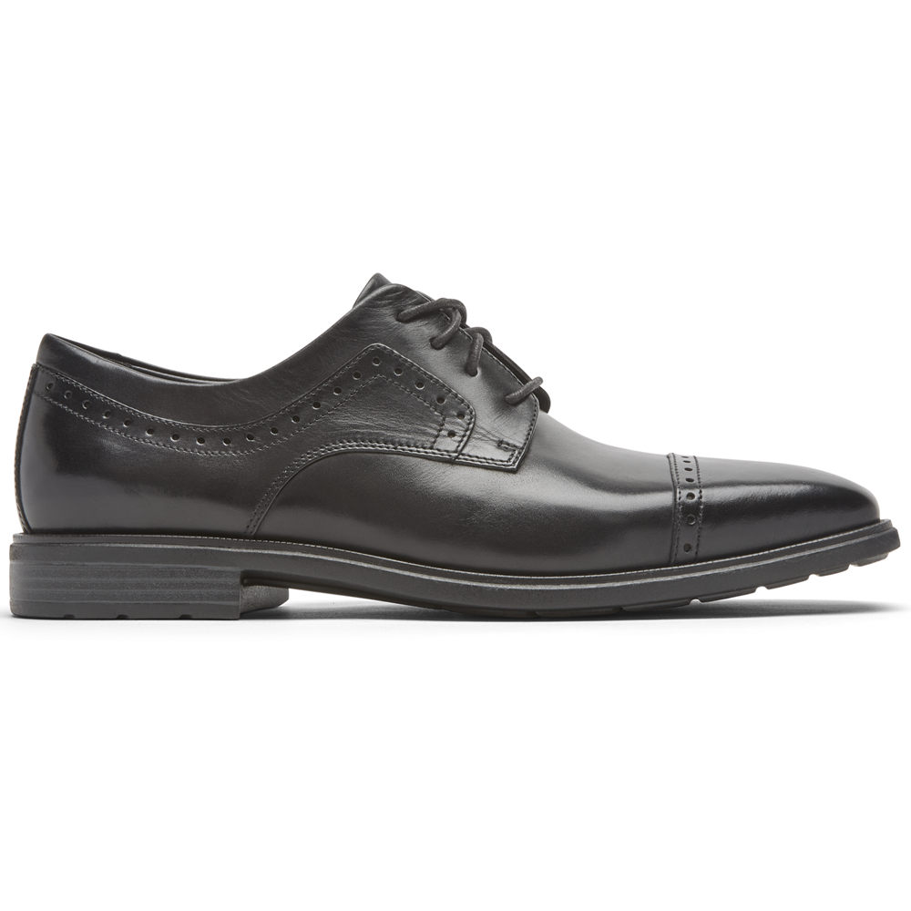 Rockport Oxfords Herre Svart - Farrow Cap Toe - ZREI29740